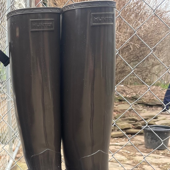 Hunter Refined Ankle Strap Tall Boots - Picture 1 of 4